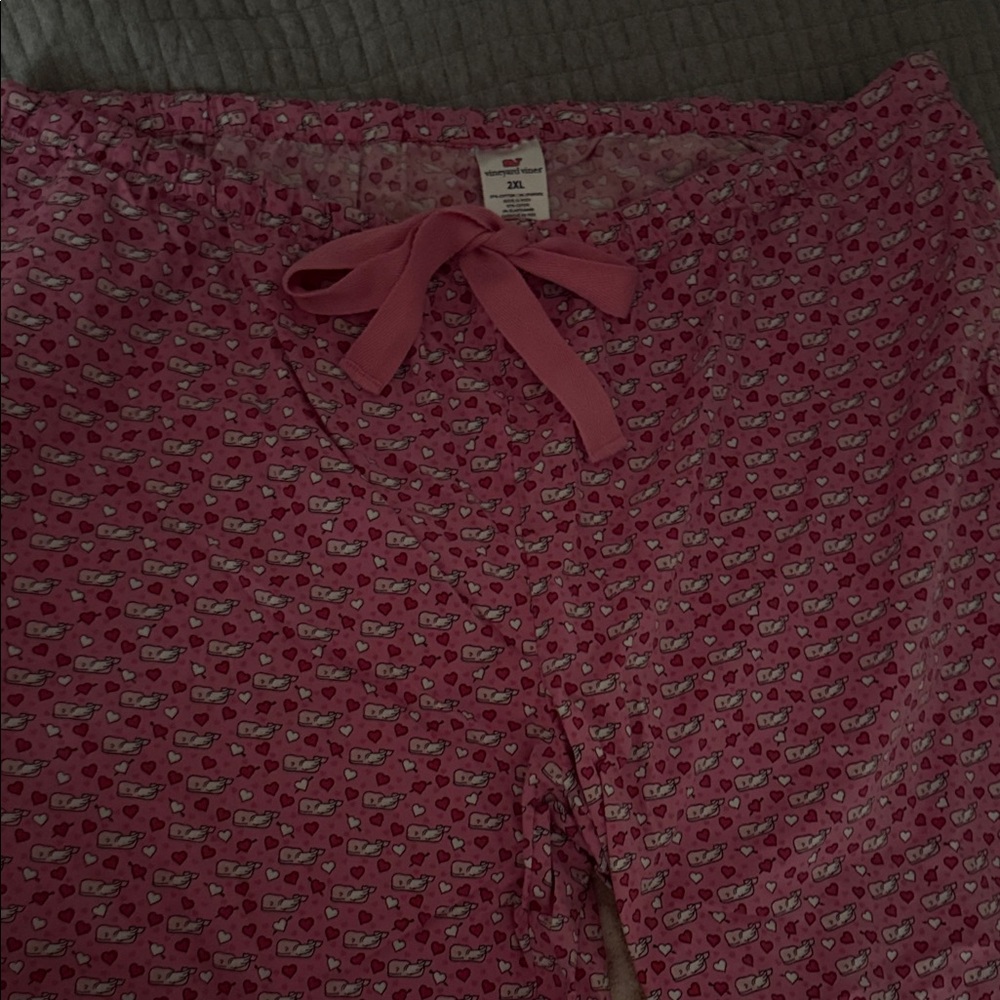 Vineyard Vines Pink Heart Women's Pajama Pants final price